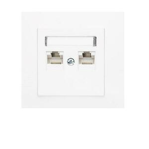 GPK-2L Dupla RJ45 számítógép-aljzat fehér kép