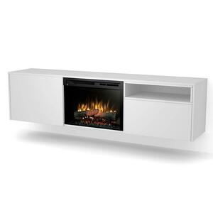 Elektromos kandalló Tecero-W05 26" matt fehér kép