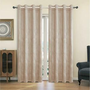 Függöny karikákkal YC11932/200G/060/140x250 cm bézs kép
