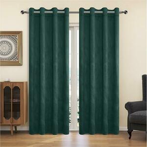 Függöny karikákkal YC11932/200G/003/140x250 cm zöld kép