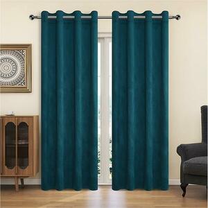 Függöny karikákkal YC11932/200G/064/140x250 cm türkizkék kép