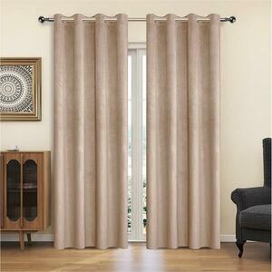 Függöny karikákkal YC11933/200G/114/140x250 cm bézs kép