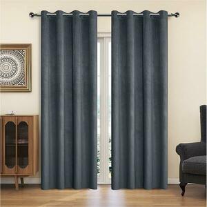 Függöny karikákkal YC11933/200G/117/140x250 cm szürke kép