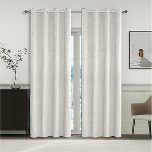 Függöny karikákkal YC11937/280G/01/140x250 cm krémszínű kép