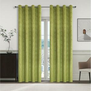 Függöny karikákkal YC11935/280G/08/140x250 cm zöld kép