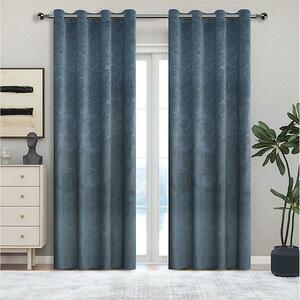Függöny karikákkal YC11939/200G/132/140x250 cm szürke kép