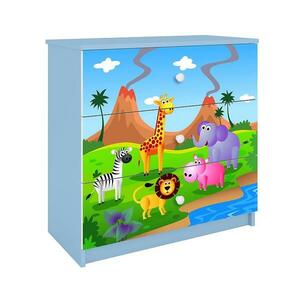 Komód gyermek számára Babydreams Kék– Safari kép