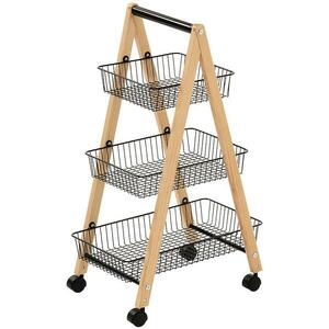 Tárolókosár Gc6182 3 Természetes/Fekete kép