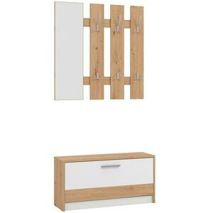 Előszobafal Rimini Artisan/Fehér 11011704 kép