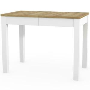 Összecsukható asztal Orion 03 100/160x60cm tölgy riviera/fehér kép