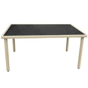 Asztal technorattan Dandy természetes 150x90 cm kép
