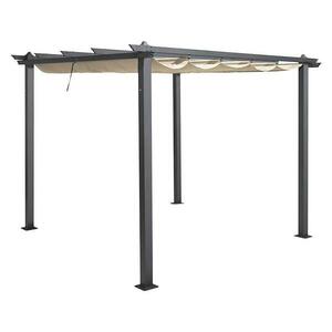 Kerti pavilon / pergola Pescara 3x4x2.35m bézs kép
