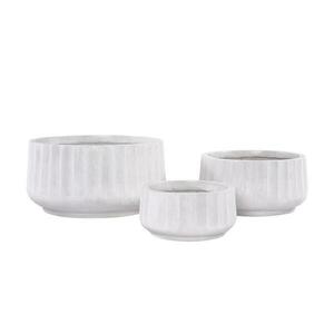 Virágcserép LT14912-3S 38x38x19 P117 fehér kép