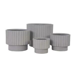 Virágcserép LT14879-4S 36x36x30 P294 szürke kép