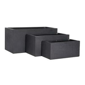 Virágcserép LT24683-3S 80x37x37 P190 fekete kép