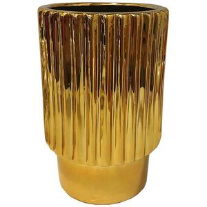 Virágcserép YS44128-S Electroplating Effect D12xh18 Gold kép