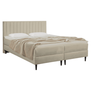 Boxspring ágy, 140x200, bézs, VALENCI kép