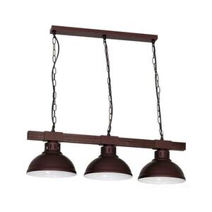 Csillár láncon HAKON 3xE27/60W/230V sötét kép