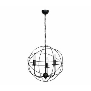 Csillár GLOBE 3 3xE14/60W fekete kép