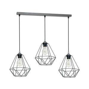 Függeszték BASKET 3xE27/60W/230V szürke kép