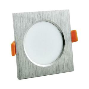 LED Beépíthető lámpa VENUS LED/7W ezüst szögletes kép