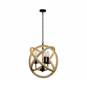 Csillár láncon ROPE GLOBO 3xE14/10W/230V kép