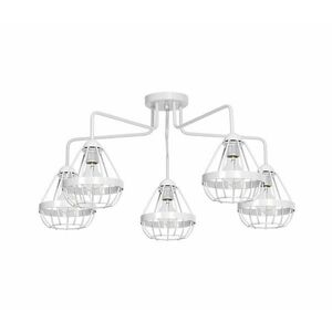 Felületre szerelhető csillár RING 5xE27/60W/230V pók fehér kép