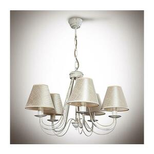Csillár láncon VERSA 5xE14/40W/230V fehér 535 mm kép
