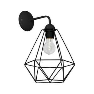 Fali lámpa BASKET 1xE27/60W/230V fekete kép