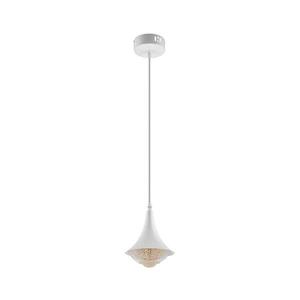 LED Csillár zsinóron LED/9W/230V átm. 14 cm fehér kép