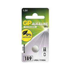 Alkáli gombelem LR54 GP ALKALINE 1, 5V/44 mAh kép
