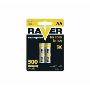 2 db tölthető elem AA RAVER NiMH/1, 2V/600 mAh kép