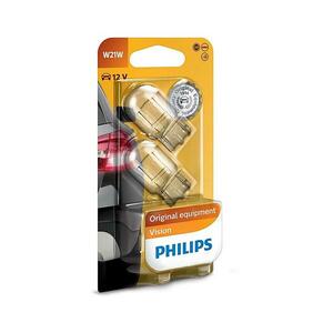 Philips Készlet 2 x autó izzó Philips VISION 12065B2 W21W W3x16d/21W/12V kép