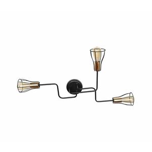 Csillár TUBE II 3xE27/15W/230V fekete kép