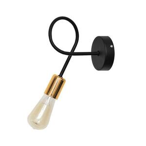 Fali lámpa TUBE 1xE27/15W/230V fekete kép