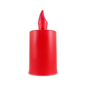 LED Gyertya LED/2xAA meleg fehér 10, 8 cm piros kép