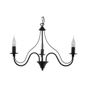 Csillár láncon MINERWA 3 3xE14/40W/230V fekete kép