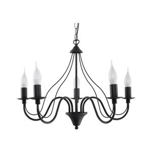 Csillár láncon MINERWA 5 5xE14/40W/230V fekete kép