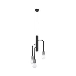 Csillár zsinóron DUOMO 3M 3xE27/60W/230V fekete kép