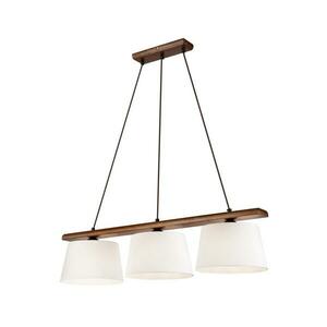Csillár zsinóron AIDA 3xE27/60W/230V dió kép