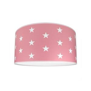 Gyerek mennyezeti lámpa STARS PINK 2xE27/60W/230V rózsaszín kép