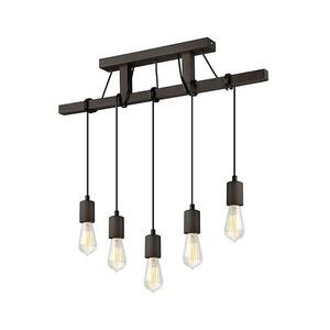 Csillár zsinóron LEON 5xE27/60W/230V kép