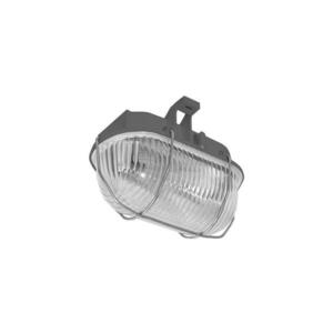 Kültéri mennyezeti lámpa OVAL 1xE27/60W/230V szürke IP44 kép