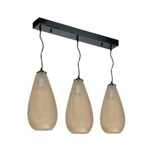 Csillár zsinóron PETRA 3xE27/60W/230V barna kép