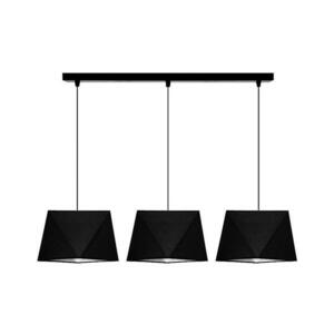 Csillár zsinóron DIAMENT 3xE27/60W/230V fekete kép