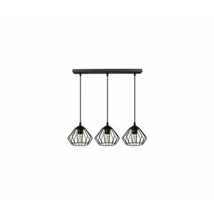 Csillár zsinóron CEED 3xE27/60W/230V fekete kép