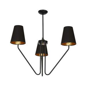 Csillár rúdon VICTORIA 3xE27/60W/230V fekete kép