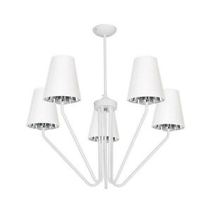 Csillár rúdon VICTORIA 5xE27/60W/230V fehér kép
