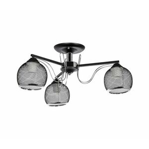 Csillár rúdon 3xE27/60W/230V fekete kép