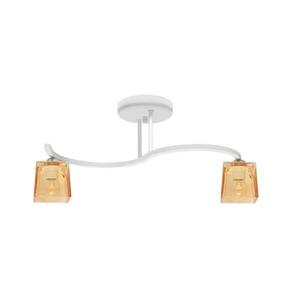 Csillár SANTOS 2xE27/15W/230V fehér/narancssárga kép